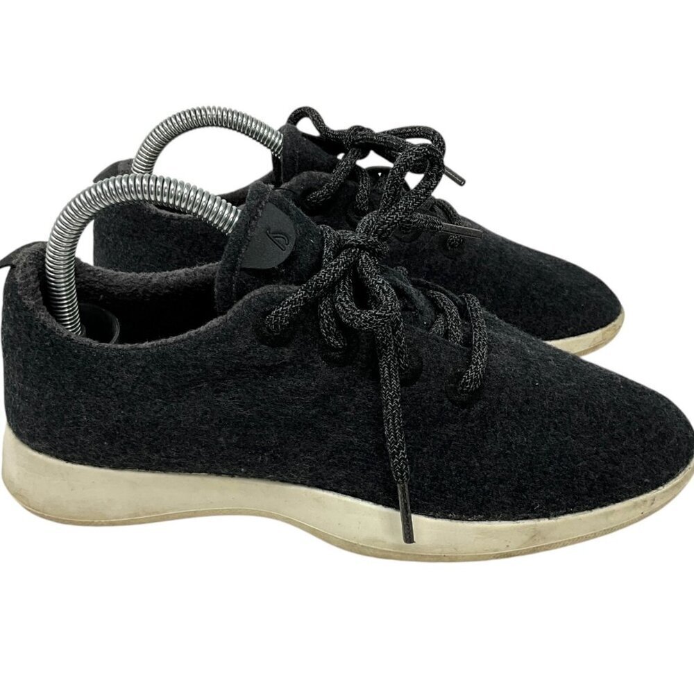 Allbirds Wool Runner Sneakers Charcoal Gray US Size 8 Women's Trainers Lace Up - Picture 5 of 13